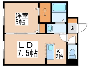 GLASS　N21の物件間取画像